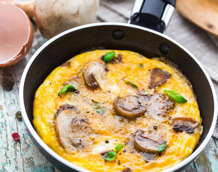 Omelette aux Champignons hyperprotéinée - 1