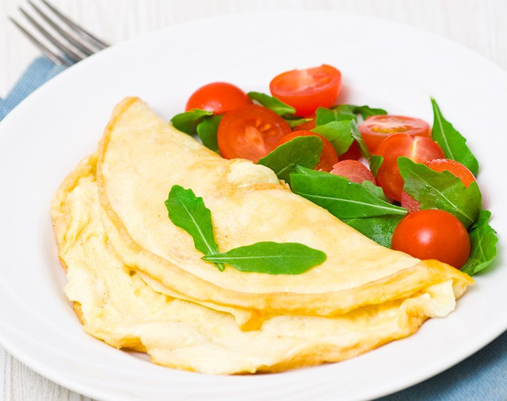 High protein cheese omelette