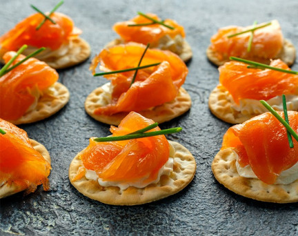 Lemon Salmon Blinis