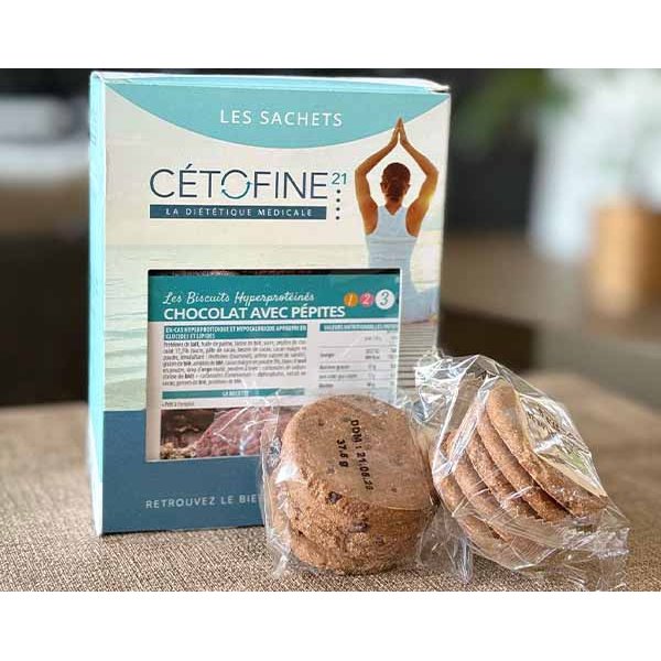 Biscuits Chocolat avec Pépites hyperprotéinés