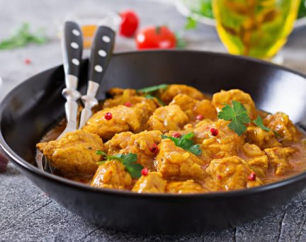 Plat cuisiné hyperprotéiné : Poulet au Curry