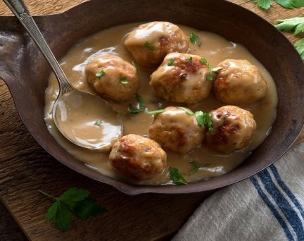 Plat préparé hyperprotéiné : Boulettes de Boeuf aux Champignons
