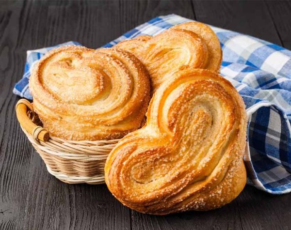 Palmier hyperprotéiné croustillant et riche en protéines.