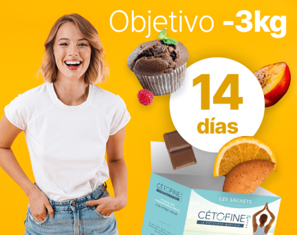 -3KG en 14 días con la dieta hiperproteica para Mujer - Cetofine 21