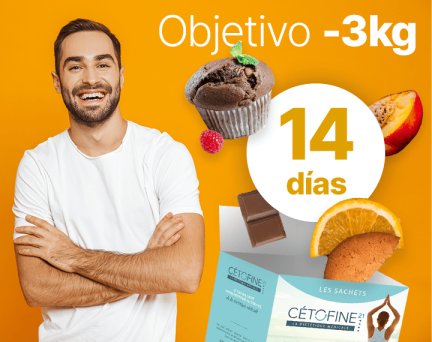 -3KG en 14 días con la dieta hiperproteica para Hombre - Cetofine 21