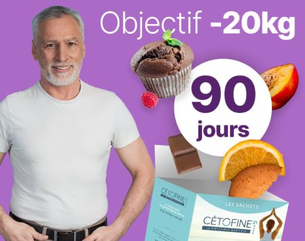 Men's 90-Day Weight Loss Kit – 20 kg Loss with Cétofine 21