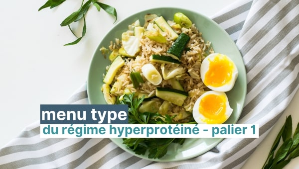 Il menu tipo di una dieta iperproteica