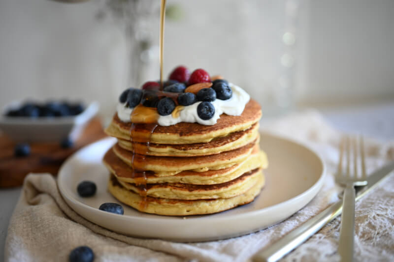 idées d'accompagnement des pancakes protéinés